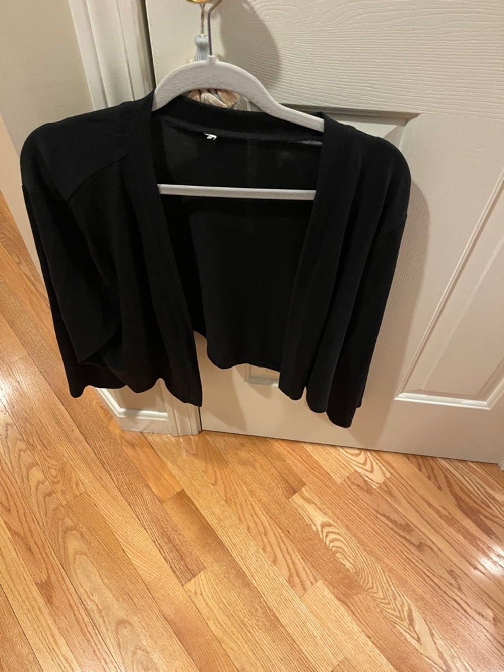 Open-Front Black Women's   Bolero Sweater